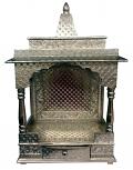 Handmade Oxidized Silver Pooja Mandir Temple for Home Handmade Oxidized Silver Pooja Mandir Temple for Home