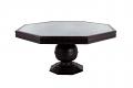 Traditional Floral Design Wooden Dining Table - 66"
