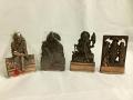 Car Decor, Antique Carved Metal Hindu God Statues