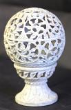Marble Globe Shaped Candle Holder