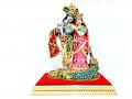 Decorative Radhe Krishna Statue /w Peacock Decorative Radhe Krishna Statue /w Peacock
