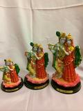 Decorative Hindu Deity Radha Krishna Idol