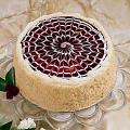 White Chocolate Lace Cake /w Raspberry - Serves 16 White Chocolate Lace Cake /w Raspberry - Serves 16