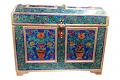 Large Royal Meenakari Handmade Jewelry Box - 16" Large Royal Meenakari Handmade Jewelry Box - 16"