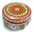 Handcrafted Embellished Metal Container