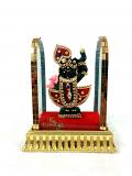 Lord Krishna Shreenathji Idol With Pink Rose Lord Krishna Shreenathji Idol With Pink Rose
