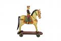 Handmade Large Wooden Horse /w Sipahi Rider - 48" Handmade Large Wooden Horse /w Sipahi Rider - 48"
