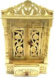 Hand Carved Wooden Temple 15"x22"x11"