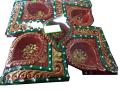 Decorative Colorful Traditional Clay Diya 5 in 1 - 6 Pcs