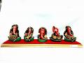 Set Of Ganesha Idols Playing Instruments Set Of Ganesha Idols Playing Instruments