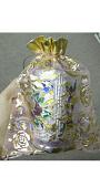 Fancy Design Transparent Golden & White GIFT POUCH - 10 POTLI BAGS