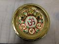Golden Minawork Pooja Thali / Gift 10" Golden Minawork Pooja Thali / Gift 10"