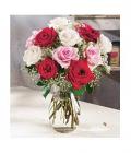 One Dozen Assorted Sweetheart Roses One Dozen Assorted Sweetheart Roses