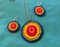 Bright & Colorful Rainbow Pendant Set Bright & Colorful Rainbow Pendant Set