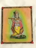 Colorful Terracotta Shree Krishna Picture Frame Colorful Terracotta Shree Krishna Picture Frame