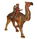 Ethnic Indian Home Decor, Handmade "Dhola Maru" Wooden Statue - 45"