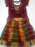 Langa Voni for in Maroon Artsilk Silk 3-4 yr Old Girls Langa Voni for in Maroon Artsilk Silk 3-4 yr Old Girls