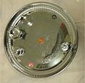 Stainless Steel Engraved Puja Thali 10"