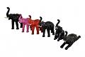 Handmade Hand Painted Leather Elephant Figurine Handmade Hand Painted Leather Elephant Figurine