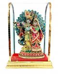 Radhe Krishna Idol with Peacock, Gift / Home Decor
