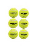 Nivia Heavy Tennis Cricket Balls (6 Yellow Balls)