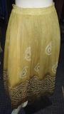 Yellow Long Traditional Design Bandhani Skirt