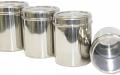 Stainless Steel Canister Box / Storage Dabba (4 Piece)