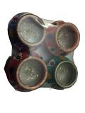 Colorful Fancy Kalash Shaped Handmade Clay Diya - 20 pcs Colorful Fancy Kalash Shaped Handmade Clay Diya - 20 pcs
