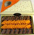 Holiday Gift Box with Chocolate & Almond Slices Holiday Gift Box with Chocolate & Almond Slices
