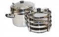 Stainless Steel Khaman Dhokla Cooker /w Stand