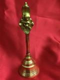 Brass Puja Bell (Ghanti) for Aarti - Height - 6"