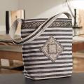 Stylish Stripe Pattern Handcrafted Handbag of Recycled Jute 09 Stylish Stripe Pattern Handcrafted Handbag of Recycled Jute 09