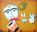 Modern Krishna 3D Key Holder